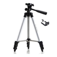Tripod 3110 And Mobile Tripod Phone Holder (Silver Gray)