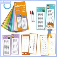 [Hot]Double Sided Times Table Math Flash Cards 0-12 Math Training Reusable Kids Math Early Education