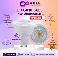 Mentol LED GU10 3 Warna Dimmable GU10 LED Bulb 7W Lampu Spotlight Eyeball Track Light 3 Colour LED B