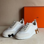 🧡 Hermes Bouncing sneaker  波鞋 運動鞋 熊貓 白色 38🔥🔥