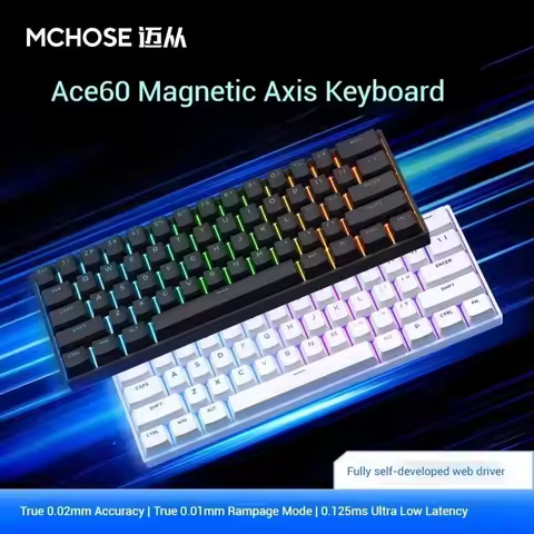MCHOSE ACE60 pro Magnetic Axis Mechanical Keyboard for Gamers And Esports Wired Desktop Computer Cus