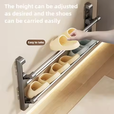 Slippers Rack No Punching Bathroom Slipper Hook Toilet Wall Mounted Bedroom Neat Storage Shoe Drying