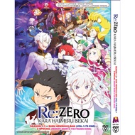 DVD Anime Re: Zero Kara Hajimeru Isekai Season 1-3 + Shin Henshuu-Ban Vol.1-79 End + 2 Special