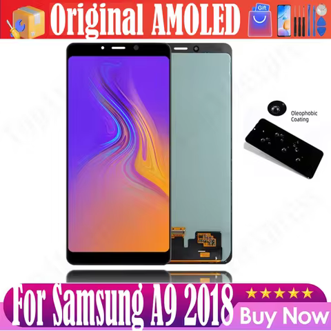 6.3" Original AMOLED For Samsung A9 2018 A920 A920F A920FD LCD Display Screen replacement Digitizer