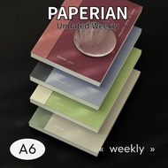PAPERIAN Episode Undated Planner A6 Weekly + Monthly | 192p, Lay-Flat, Korean Journal