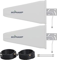 Mophamp MIMO 2x2 Log Periodic External Antenna High Gain for 4G LTE 5G Routers, Modems, Hotspots, In