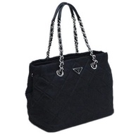 Prada bag 1BG740 2WAY shoulder tote bag Chain strap Tessuto Impuntu Quilted nylon black