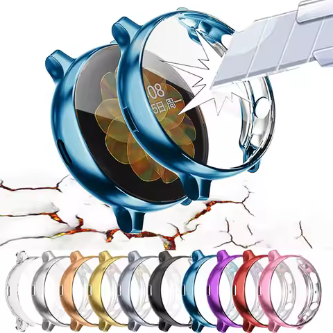 TPU Case for Samsung Galaxy Watch Active 2 40mm 44mm Cover Active2 soft Shell Light TPU Bumper Scree