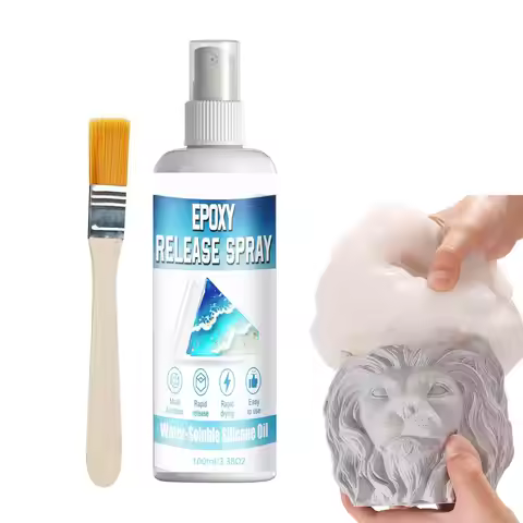 Mold Release Spray 100ml Fast-Drying Epoxy Lubricant for Resin Casting Silicone Soap Candle Making A