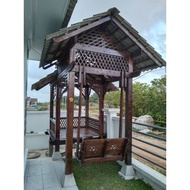 Gazebo Meranti 2 in 1 Pasang Siap