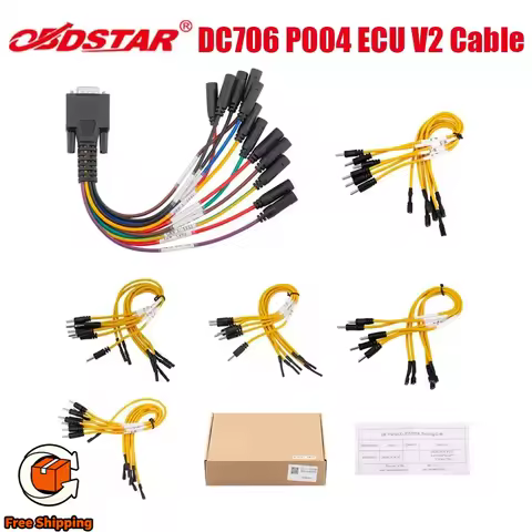 Newest OBDSTAR DC706 P004 ECU Cloning Jumpers BENCH-B V2 Cable Set
