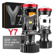 Mini Projie Y7D Super Bright LED Lamp Y11 H4 50/80/120/150watt Headlamp Y7 Projector Lens