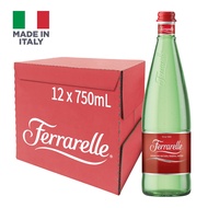 Ferrarelle Sparkling Natural Mineral Water Glass Bottle 12 X 750Ml Case