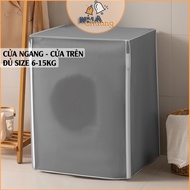 Top-Load Front-Load Washing Machine Cover Waterproof and Dustproof, 6-15kg Washing Machine Dryer Cov