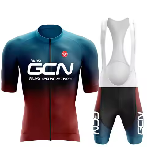 2024 RAUDAX GCN Summer Road Bike Cycling Clothing Men's Short Sleeves Cycling Jersey Triathlon Mount