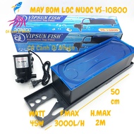 VIPSUN VS-10800 pump + water filter box set for aquarium - VS 10800 submersible water filter pump