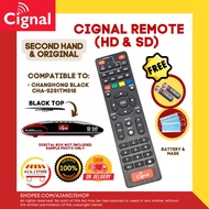 Cignal Changhong Black Remote (CHA-S2S1TMS18) (SECOND HAND &  ) + with FREE BATTERY
