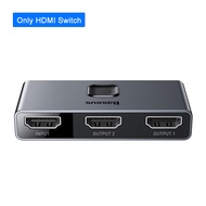 Baseus HDMI Switcher 4K 60Hz Bi-Direction HDMI Switch 1x2/2x1 HDR HDMI Audio Adapter for PS4 TV Box 