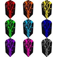 Harrows Rapide Black Flights [Slim] • 100 Microns • Dart Flights • SGDARTS