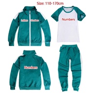 Squid Player 456 Cosplay Costume 230 Thanos Tracksuit Jacket T-shirt Pants Suit Teenagers Sportswear