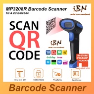 QR + TnG Scan Wireless Phone Wired Boost Grab Mobile Pay HENEX HIGH QUALITY 1D/2D BARCODE SCANNER HC