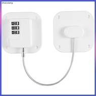 Refrigerator Lock Cupboards Safety Cabinet Locks for Adults Combination 7X7cm White