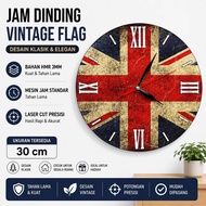 United Kingdom English Flag Motif Wall Clock