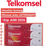 150SNVoucher kosong Telkomsel area JATENG &DIYisi 150 vocer/50 lembar
