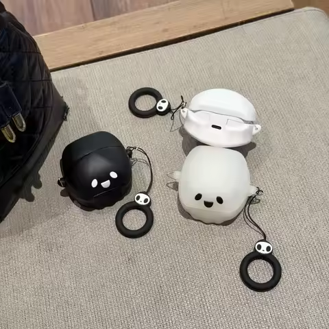 Case for Anker Soundcore R50i NC Cartoon Ghost Soundcore R50i NC Silicone Soft Case Protective Sleev