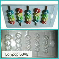 "LOVE" chocolate mold