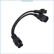 VIVI IEC320 C6 to C5 and C13 Power Splitter Cable Power Extension Cord C6 to C5 Cord