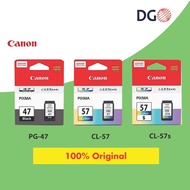 ORIGINAL Canon PG47 (BLACK), CL57 &amp; CL57S (COLOUR) Cartridge Ink E410 E470 E480