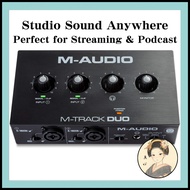 M-Audio M-Track Duo USB Audio Interface | 2-In 2-Out | Low Noise | Recording, Streaming & Podcast | 