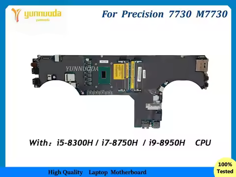 LA-F601P For Dell Precision 7730 M7730 Laptop Motherboard With i5-8300H i7-8750H i9-8950H CPU CN-01D