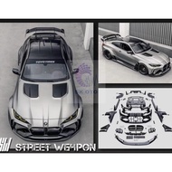 Street Weapon 1/64 M4 G82 Adro Bodykit Titanium Steel Gray