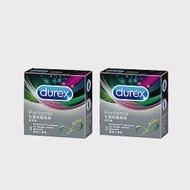 Durex杜蕾斯-飆風碼 保險套(3入)*2組