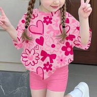 2 ชิ้น Coral Pink & Cute Sweet Pink Floral Heart Print Pattern, Girly Sweet Ballet BM Style, Party M