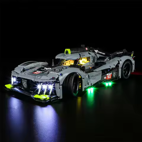 (Only LED Light No Bricks) 42156 Peugeot 9X8 24-Hour Le Mans Hybrid Supercar Building Blocks Bricks