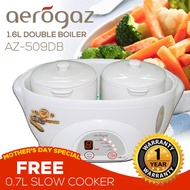 Aerogaz 1.6L Double boiler (AZ 509DB)  *Free Gift Aerogaz 0.7L Slow Cooker