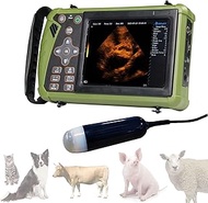 Professional Veterinary Ultrasound Scanner, Digital Portable B-Ultrasound Scanner with Metal Box, Mu