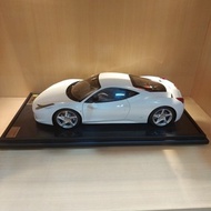 1/8 Amalgam Ferrari 458 italia White open