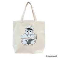 Mofusand - 貓福珊迪 x 東海道新幹線大容量托特包 貓咪站員造型 [平行進口]