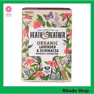 Heath & Heather Organic Lavender & Echinacea 20 Tea Bags Teh Rasa Segar dan Wangi Energetic Drink De