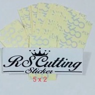 369PLY STICKER CUTTING STICKER