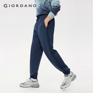 GIORDANO Men Joggers Double-Faced Elastic Waist Athleisure Joggers Patchwork Sides 3-Pocket Fashion 
