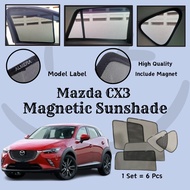 Happy Mazda CX3 CX-3 Epic Magnetic Sunshade [6 PCS]