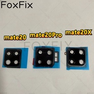 Back Camera Glass Lens For Huawei Mate 20 Pro Mate 20X Rear Camera Cover With Frame Bezel Replacemen