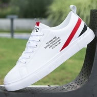 Giày bata nam màu trắng sọc đỏ