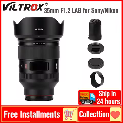 Viltrox 35mm F1.2E LAB Full-Frame Lens for Sony E-Mount A7IV ZV-E1 FX3 A9III A7 III, Nikon Z-Mount Z