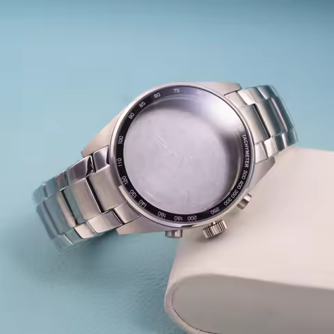 42mm Men's Watch Case Strap Stainless Steel Water Resistance Case For VD53 Quartz Movement 35.5mm Di